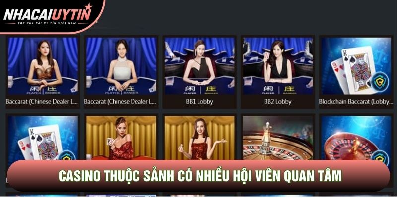 Casino thuộc sảnh có nhiều hội viên quan tâm Casino thuộc sảnh có nhiều hội viên quan tâm